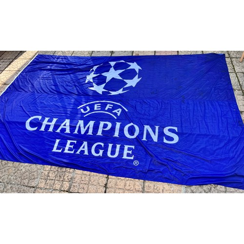 371 - Sporting Collectable, large original UEFA Champions League Football flag, great banner for the sport... 