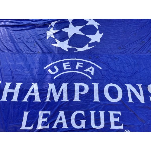 371 - Sporting Collectable, large original UEFA Champions League Football flag, great banner for the sport... 