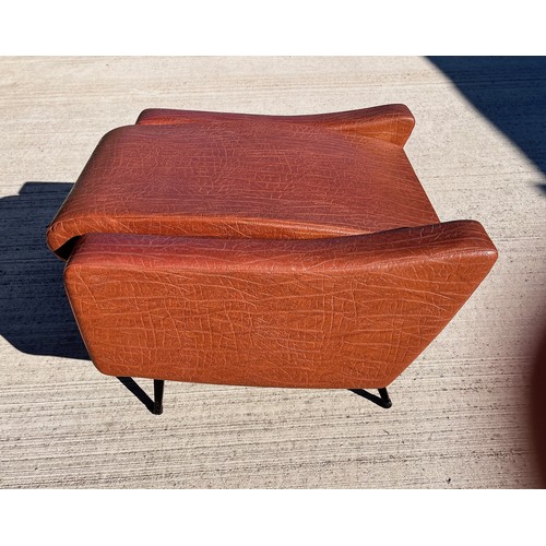 5 - Mid century designer furniture, an unusual reclining armchair where the back  also folds flat.

96 c... 