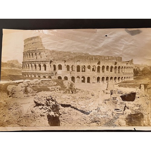 84 - Collection of large Grand tour photographic images from Italy.

This lot is available for in-house s... 