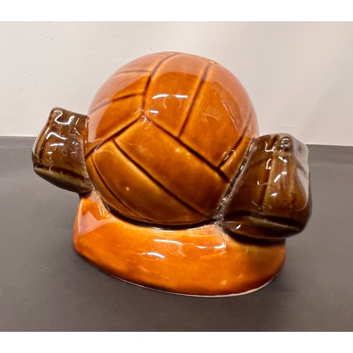 88 - Sports collectable, football themed ceramic money box from early 60’s by Studio Szeiler

This lot is... 