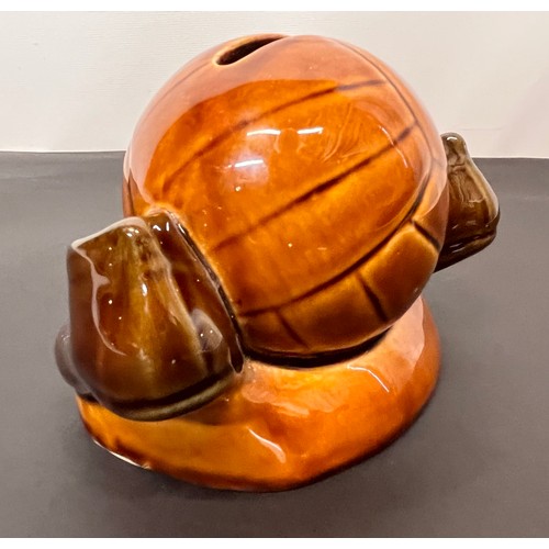 88 - Sports collectable, football themed ceramic money box from early 60’s by Studio Szeiler

This lot is... 