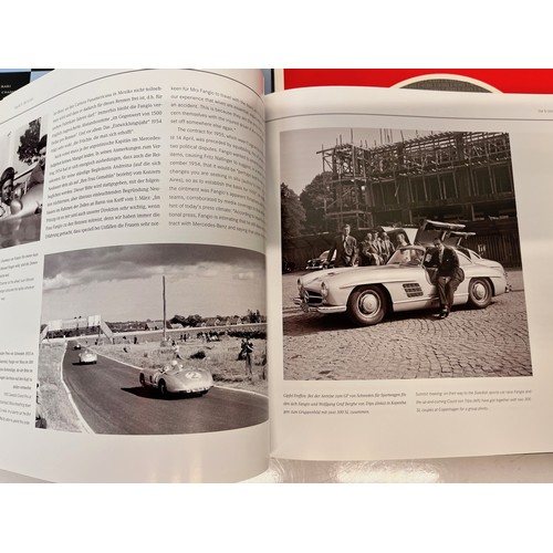 90 - Automobilia, motor racing books Ferrari Mercedes, Fangio and Ken Tyrell

This lot is available for i... 