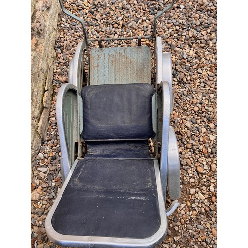 97 - Art Deco era child’s push chair by Alsa with original upholstery and paint finishes and with accesso... 