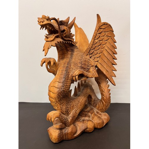 112 - Large carved wooden figure of a Dragon 34 cm high.


This lot is available for in-house shipping