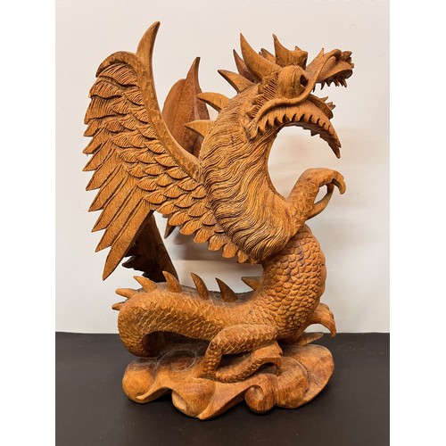 112 - Large carved wooden figure of a Dragon 34 cm high.


This lot is available for in-house shipping