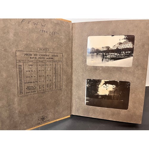 116 - Photograph album dated 1930-31 featuring Alpine mountaineering, Cambridge University and European ar... 