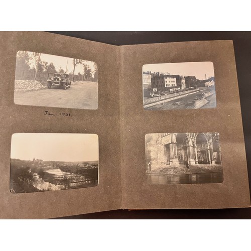 116 - Photograph album dated 1930-31 featuring Alpine mountaineering, Cambridge University and European ar... 