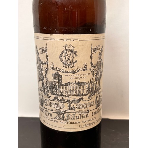 145 - Single bottle of vintage wine Chateau Lagrange 1966


This lot is available for in-house shipping