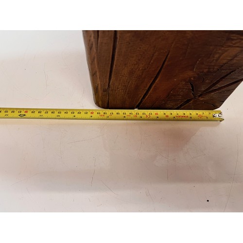 150 - Large hard wood threaded post from a wine press, 20 cm wide base 99 cm high


This lot is available ... 