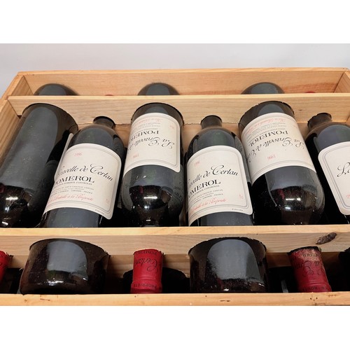 142 - Case of vintage vine, 12 bottles of La Gravette de Certan 1996