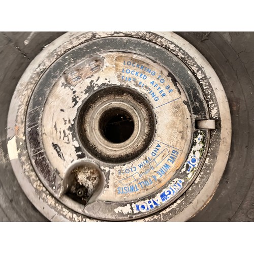 155 - Pair of 19 inch vintage aircraft wheels with Dunlop tyres

This lot is available for internal shippi... 