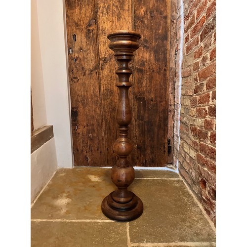 3 - Large turned wooden candle stand

This lot is available for in-house shipping