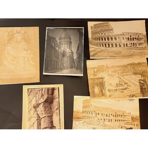 161 - Collection of large Grand tour photographic images from Italy.

This lot is available for in-house s... 