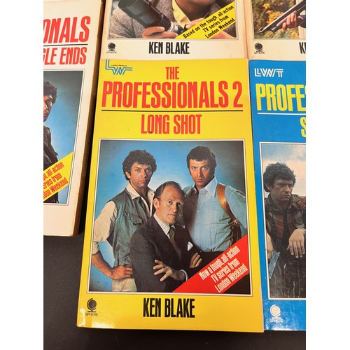 177 - Mid Century ephemera, The Proffessionals Television series themed paperback fiction, and a Man from ... 