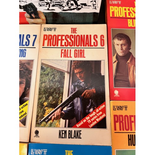 177 - Mid Century ephemera, The Proffessionals Television series themed paperback fiction, and a Man from ... 