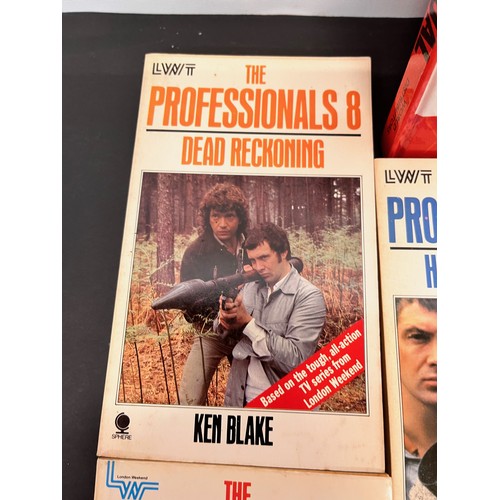 177 - Mid Century ephemera, The Proffessionals Television series themed paperback fiction, and a Man from ... 