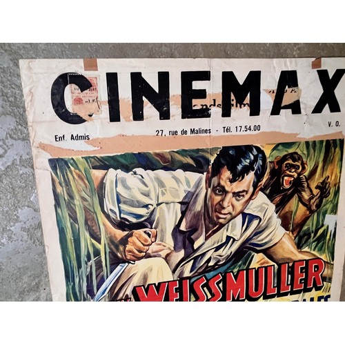 241 - Movie Poster, Jonny Weissmuller film Jungle Jim Cannibal Attack, 55cm x  37 cm

This lot is availabl... 