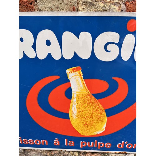 6 - Vintage Orangina drinks shop advertising sign, 75cm wide.

This lot is available for in-house shippi... 