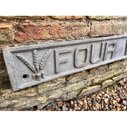 9 - Cast aluminium, industrial promotional company sign, 120cm x 12cm


This lot is available for in-hou... 