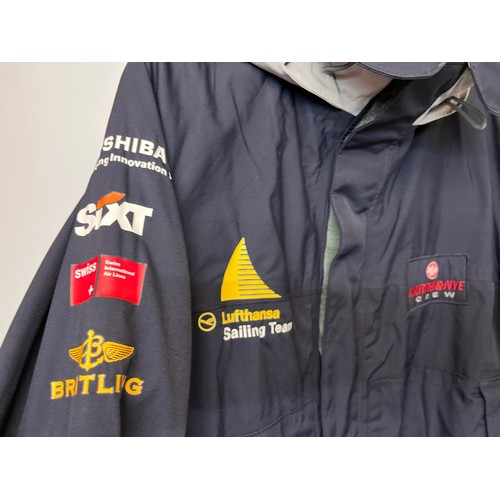 83 - Vintage clothing, sporting, promotional work wear, Lufthansa Sailing team deck coat, made by top end... 