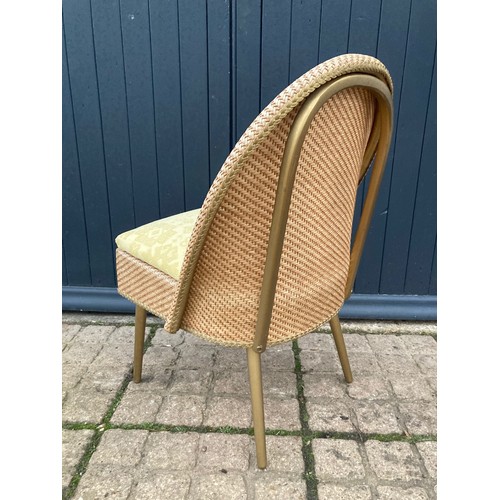 373 - Art Deco furniture, a Mid Century woven chair with upholstered seat.

This lot is collection only