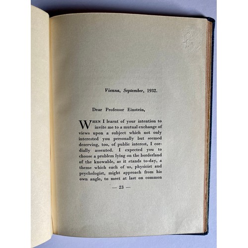 378 - Antiquarian books, 'WHY WAR?' EINSTEIN & FREUD 1933. 

This is a very very rare book. Apparently ver... 