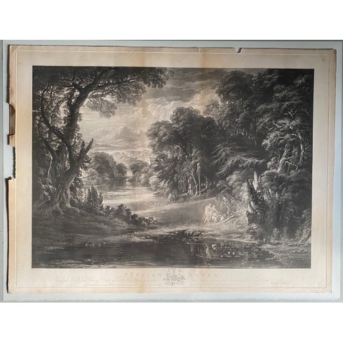 379 - C19th painting by John Martin: ‘The Paphian Bower’. A Mezzotint / Etching from the Original Painting... 