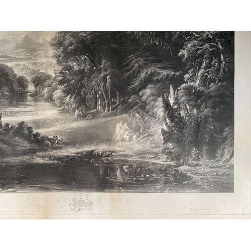 379 - C19th painting by John Martin: ‘The Paphian Bower’. A Mezzotint / Etching from the Original Painting... 