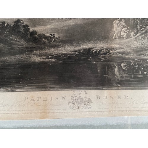 379 - C19th painting by John Martin: ‘The Paphian Bower’. A Mezzotint / Etching from the Original Painting... 