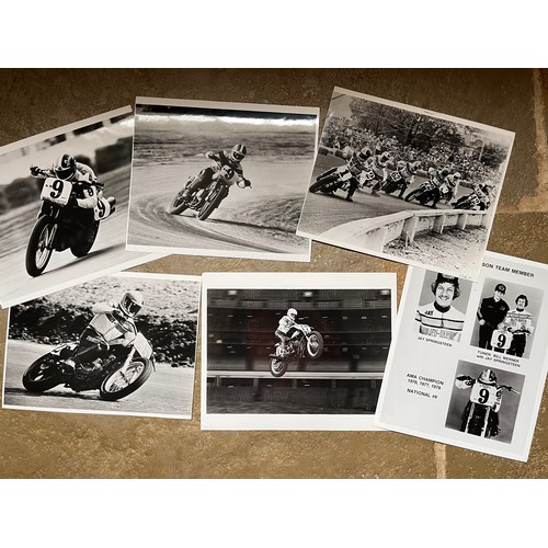 440 - Small collection of Harley Davidson press photographs of the motorcycle racing programme.

In house ... 