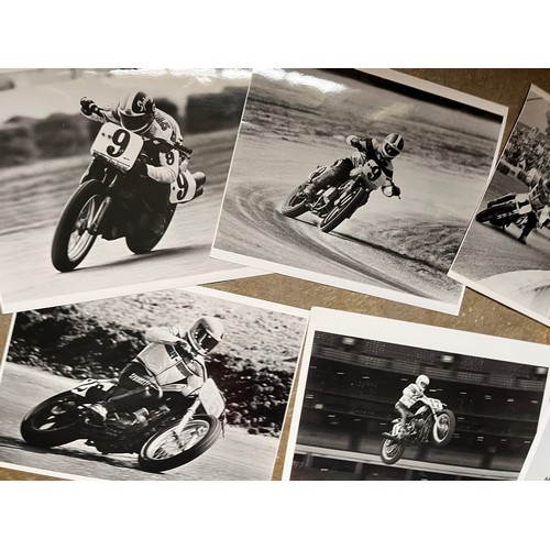 440 - Small collection of Harley Davidson press photographs of the motorcycle racing programme.

In house ... 