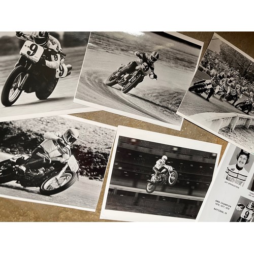 440 - Small collection of Harley Davidson press photographs of the motorcycle racing programme.

In house ... 