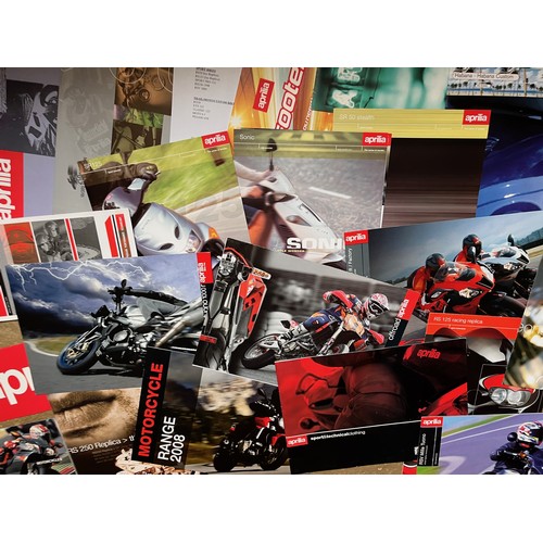 442 - Automobilia, ephemera, collection of Aprilla motorcycle brochures.

In house shipment is available o... 