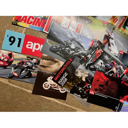 442 - Automobilia, ephemera, collection of Aprilla motorcycle brochures.

In house shipment is available o... 