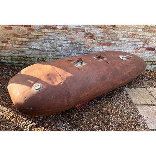 218 - Aviation interest, WWII militaria, vintage US Airforce plane parts. A 200 gallon belly tank from a P... 