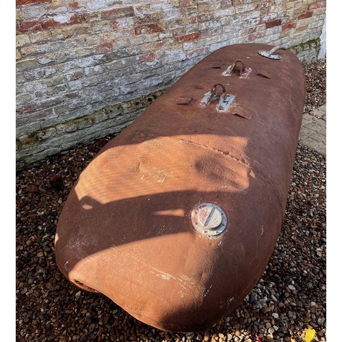 218 - Aviation interest, WWII militaria, vintage US Airforce plane parts. A 200 gallon belly tank from a P... 