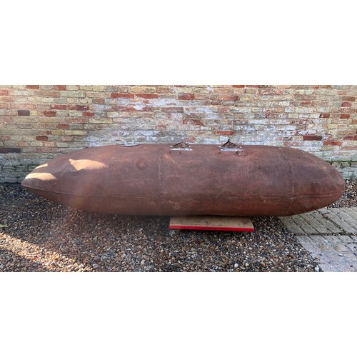 218 - Aviation interest, WWII militaria, vintage US Airforce plane parts. A 200 gallon belly tank from a P... 