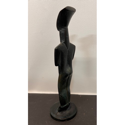 366 - Mid century sculpture, cast bronze of a standing figure with his arms folded. 14.5 cm high

This lot... 