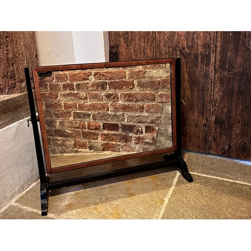 33 - Ebonised table mirror, 38 cm wide 50 cm high 24 deep.

This lot is available for in-house shipping
