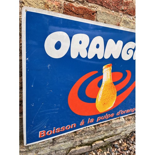 55 - Vintage Orangina drinks shop advertising sign, 75cm wide.

This lot is available for in-house shippi... 