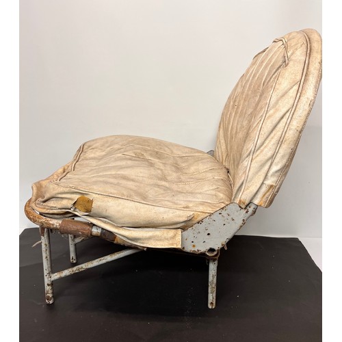 435 - Militaria, RAF,  Aviation aeronautical interest, pre war vintage aircraft seat. Possibly from a De h... 