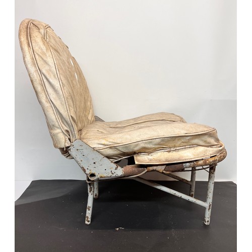 435 - Militaria, RAF,  Aviation aeronautical interest, pre war vintage aircraft seat. Possibly from a De h... 