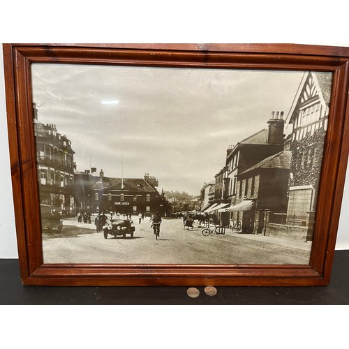 223 - Three large photographic prints of Newmarket environs. 67 cm x 48 cm framed.

These are available fo... 