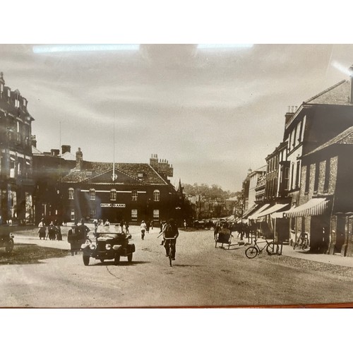 223 - Three large photographic prints of Newmarket environs. 67 cm x 48 cm framed.

These are available fo... 