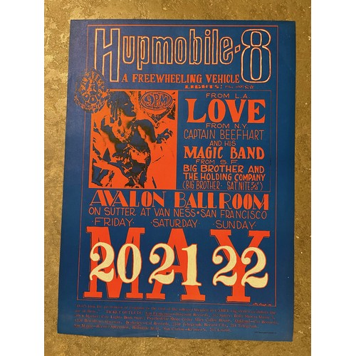 318 - Ephemera, Psychedelic Art, Americana, 1960’s Music, Grateful Dead interest, Poster for a music conce... 