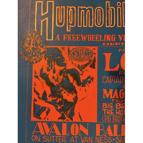 318 - Ephemera, Psychedelic Art, Americana, 1960’s Music, Grateful Dead interest, Poster for a music conce... 