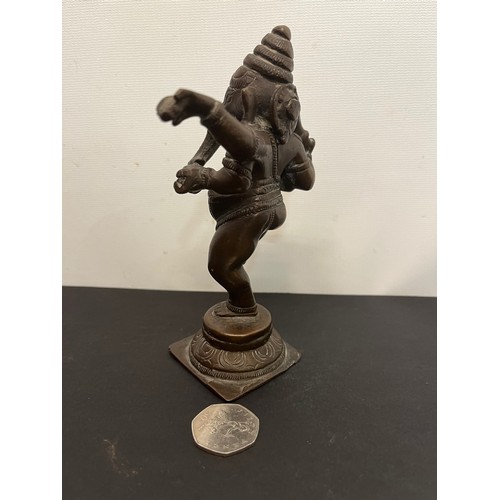 13 - Bronze figure, a standing figure of Genesh 16 cm high

This lot is available for in-house shipping