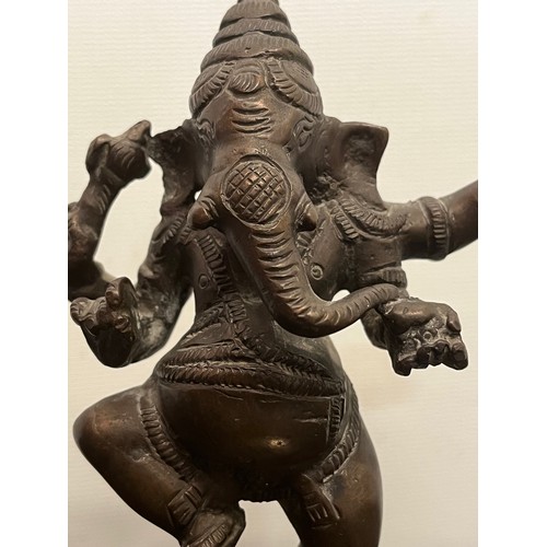 13 - Bronze figure, a standing figure of Genesh 16 cm high

This lot is available for in-house shipping