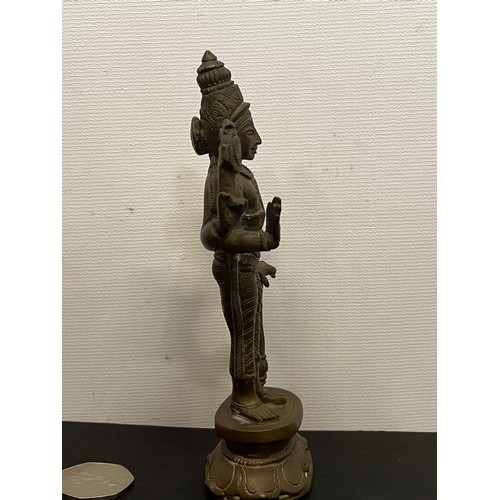 14 - Cast figure of the Indian Goddess Lakshmi 14 cm high.

This lot is available for in-house shipping